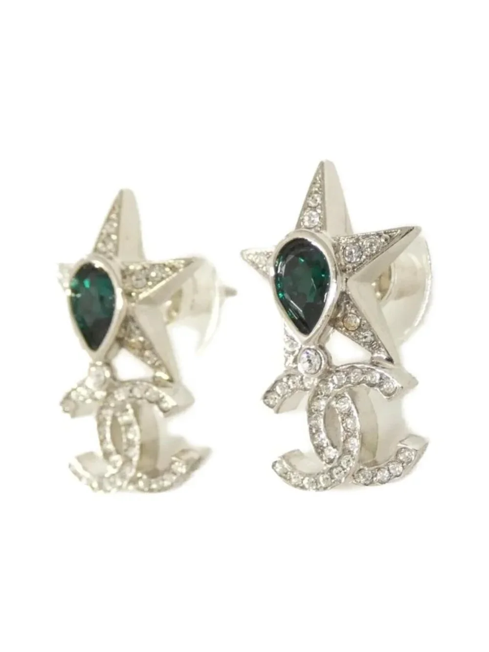 Chanel Earrings Silver - Picture 2 of 3